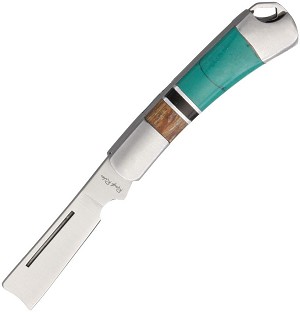 Rough Rider Turquoise Mini Razor Folder 