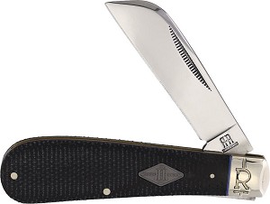 Rough Rider Black Micarta Half Hawkbill 