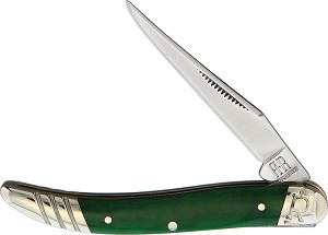 Rough Ryder Green Smooth Bone Toothpick Pocket Knife 