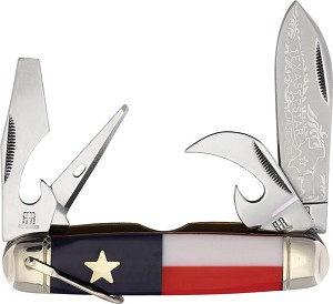 Rough Rider Texas Star Synthetic Camp Knife  