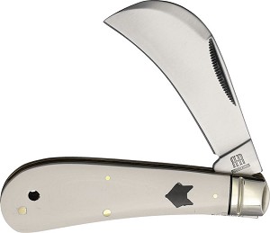 Rough Rider Artic Fox White Micarta Hawkbill 