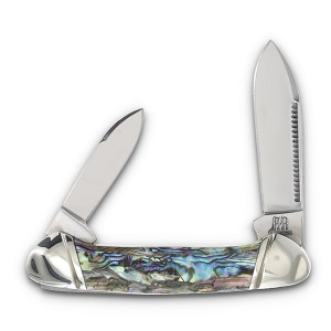  Rough Ryder Abalone Mini Canoe Folder 