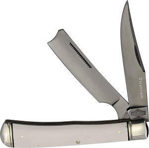 Rough Ryder Tuxedo Micarta Trapper Razor  
