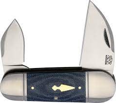 Rough Ryder Denim Micarta Reserve Rhino Toe Pocket Knife 