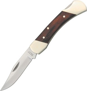 Schrade Uncle Henry LB3 Brown Bear Woodgrain Lockback 
