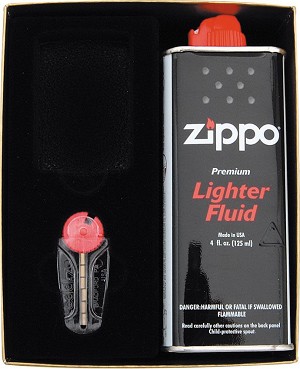 Zippo Lighter Fluid and Flint Dispenser Gift Set 