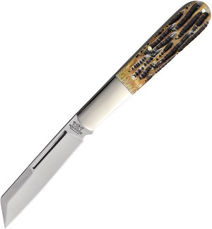 Bear and Son Large Barlow Sheepsfoot Jigged Bone Folding Pocket Knife 