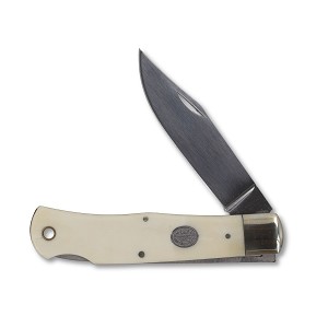 Moore Maker Smooth Natural Bone Lockback Large Barehead Trapper 